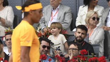 Gerard Piqu&eacute; acudi&oacute; al pasado Mutua Madrid Open, donde vio a Nadal y sonde&oacute; a los tenistas sobre su proyecto de Copa Davis. 