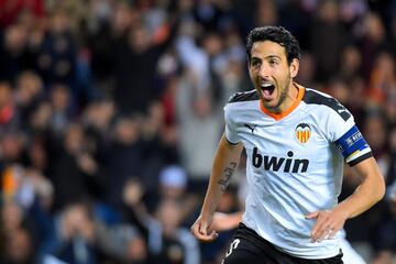 1-1. Dani Parejo celebró el primer tanto que marcó de penalti.