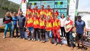 Ganadores del Campeonato de Espa&ntilde;a de MTB Descenso 2019 celebrado en Teror.