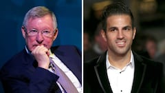 Alex Ferguson y Cesc F&agrave;bregas.