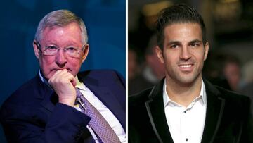 Alex Ferguson y Cesc Fàbregas.