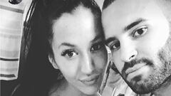 Jesé Rodríguez con Aurah Ruiz y su hijo prematuro Nyan en el hospital