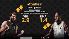 Virtus Bolonia vs. Real Madrid: horario, TV, pronósticos y estadísticas