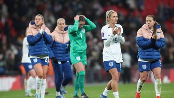 Inglaterra durante el ¨²ltimo partido.
