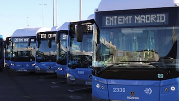 Flota de autobuses de la EMT.