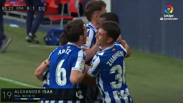Resumen y gol del Osasuna vs Real Sociedad de LaLiga Santander