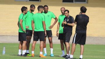 Entrenamiento del Almería.