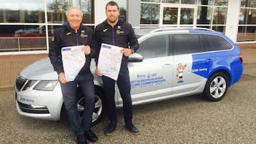 Los seleccionadores de ciclismo Javier Mínguez y Pascual Momparler visitaron los recorridos de los Europeos de Herning y del Mundial de Bergen.
