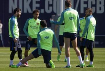 Messi, Neymar y Jordi Alba.