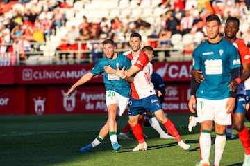 Antonio Casas ante el Algeciras. Sus goles, decisivos en dos ascensos.
