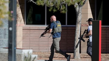 Las autoridades informaron que tres personas murieron tras un tiroteo en el campus de la Universidad de Nevada, Las Vegas.