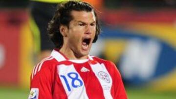 Nelson Valdez, con su selección.