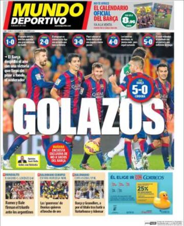 Portadas de la prensa deportiva