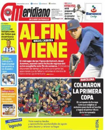 Portadas de la prensa deportiva