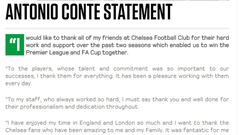Conte denunciará al Chelsea