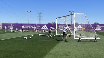 Pacheta entrenamiento Real Valladolid