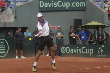 Christian Garín le dio el cuarto punto a Chile tras barrer con Manuel Castellanos.