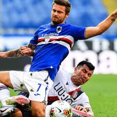 Bologna corta mala racha con Gary Medel como titular