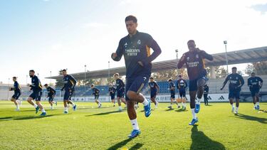 Entrenamiento del Real Madrid.