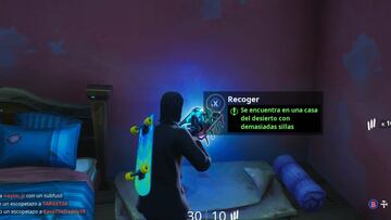 Fortnite Battle Royale: c&oacute;mo conseguir el Fortbyte #16, se encuentra en una casa del desierto con demasiadas sillas