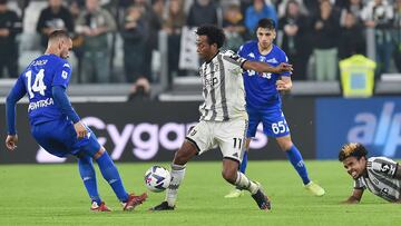 Cuadrado asiste en la victoria de Juventus sobre Empoli