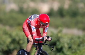 El ciclista británico, Chris Froome, durante la contrarreloj individual. 