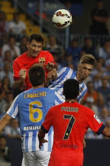 Messi y Samuel Castillejo