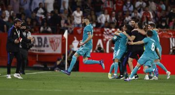 Benzema, tras marcar el gol de la victoria en el Pizju&aacute;n.