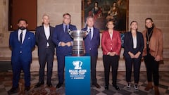 La presentación del trofeo de las Finales de la Billie Jean King Cup.