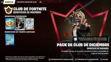 Joni Escarlata es la skin del Club de Fortnite durante diciembre de 2022