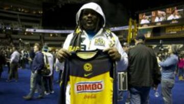 La playera del Am&eacute;rica luci&oacute; en el Media Day del S&uacute;per Bowl 50