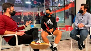 Ale Gal&aacute;n, junto a Javi Blanco y Alberto Bote, en la entrevista a P&aacute;del Club.