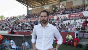 Machín, antes de un partido.