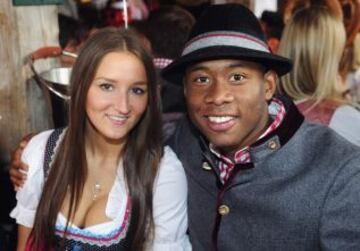 David Alaba con su novia Katja Butylina.