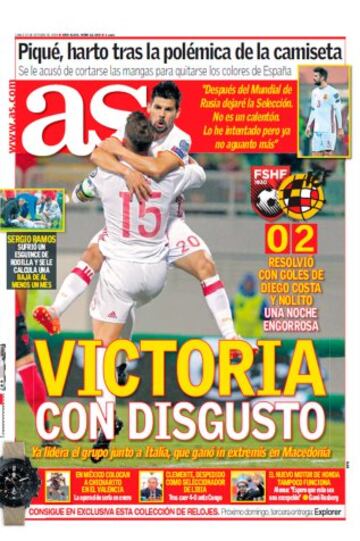 Las portadas de AS de octubre