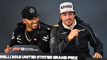 Lewis Hamilton y Fernando Alonso.