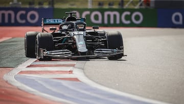 44 HAMILTON Lewis (gbr), Mercedes AMG F1 GP W11 Hybrid EQ Power+, action during the Formula 1 VTB Russian Grand Prix 2020, from September 25 to 27, 2020 on the Sochi Autodrom, in Sochi, Russia - Photo François Flamand / DPPI
AFP7
25/09/2020 ONLY