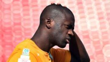 Yaya Touré, durante un entreno.