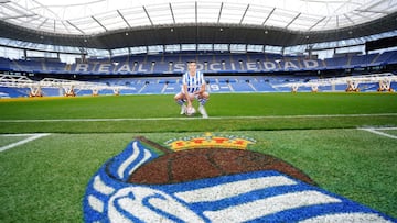 Carlos Fernández, en el Reale Arena