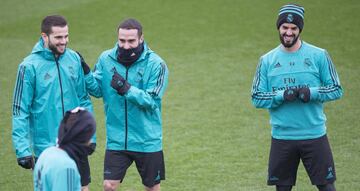 Nacho, Carvajal e Isco. 