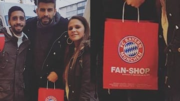 Gerard Piqué aprovechó su día libre con el FC Barcelona para visitar Múnich.