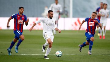 Dani Carvajal, durante el Real Madrid-Eibar.