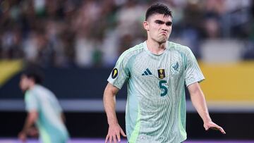Johan Vasquez of Mexico during the match Suriname and Mexico Mexican National Team as part to 2025 Concacaf Gold Cup Group A, at AT-T Stadium, on June 18, 2025 on Arlington, Texas, United States.