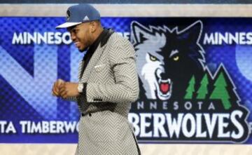 Karl-Anthony Towns seleccionado en primer lugar por los Minnesota Timberwolves en la primera ronda del sorteo de la NBA 2015