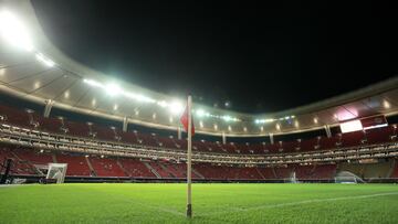 General View during the game Guadalajara vs America, corresponding to first leg match of Semifinals the Torneo Apertura 2023 of the Liga BBVA MX Femenil, at Akron Stadium, on November 16, 2023.
<br><br>
Vista General durante el partido Guadalajara vs America, correspondiente al partido de ida de Semifinales del Torneo Apertura 2023 de la Liga BBVA MX Femenil, en el Estadio Akron, el día 16 de noviembre de 2023.