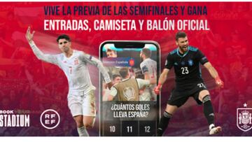 La RFEF y Book Your Stadium crean un estadio virtual para animar a España en la previa de la semifinal