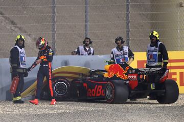 Accidente del piloto de Red Bull, Max Verstappen.