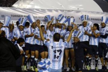 Festejo de Racing Campeón.