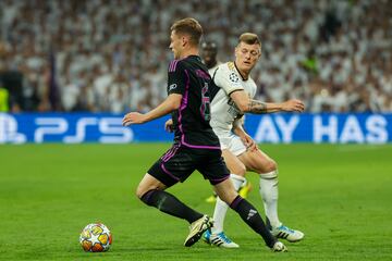 Kimmich y Kroos, en la vuelta de semis de Champions.