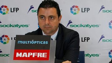 Javier Vich, entonces director de Organización y Gestión del Levante UD, durante la presentación del acuerdo de patrocinio con 'Sockatyes' entre el Levante UD y la LFP.